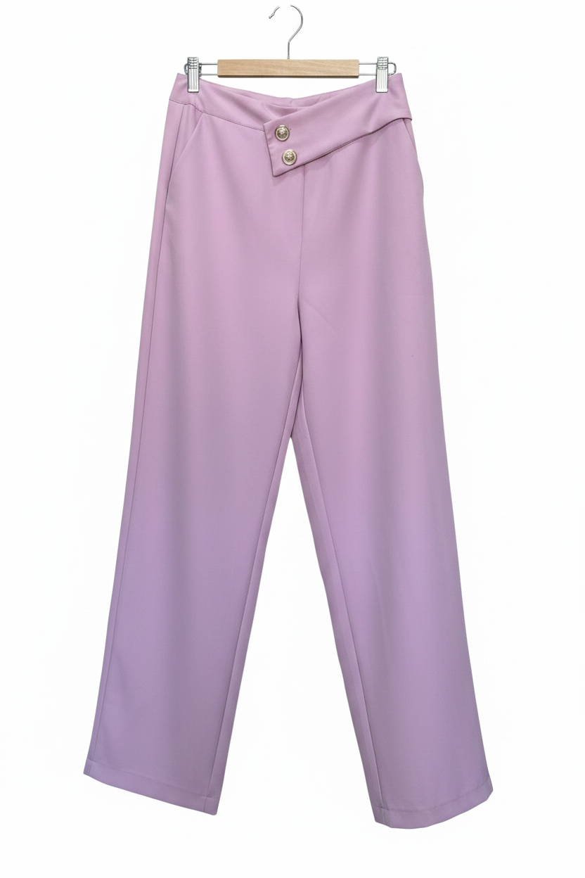 Pantalon Dama Tela Morado lila INT3-1734  690590490 promo 3x1000