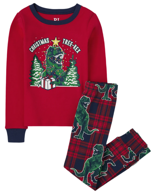 Set 2 piezas pijamas Childrens Place niño navidad 74841584