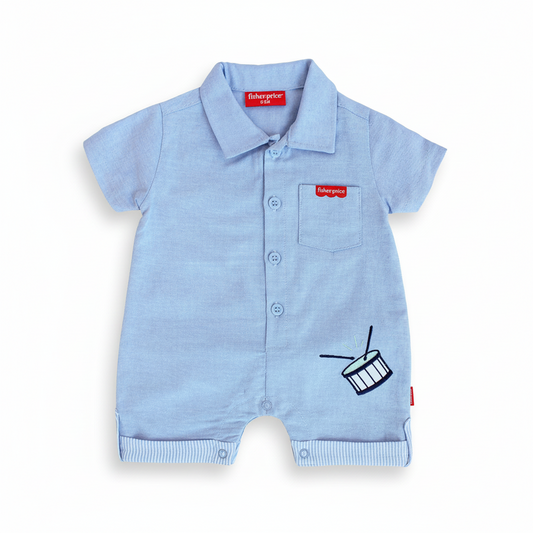 Mameluco overall azul claro bebe niño Fisher Price 123-W29- 3299
