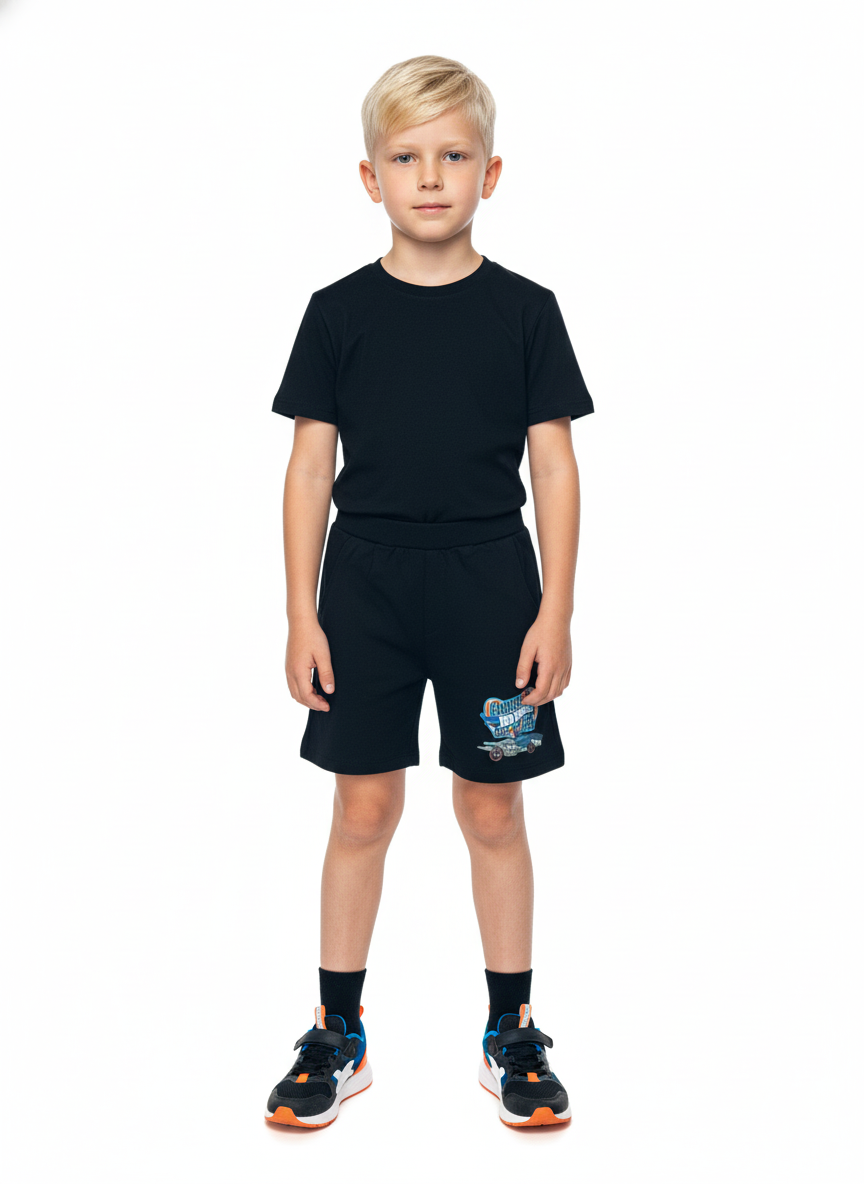 Short negro niño Hotwheels HW-91401