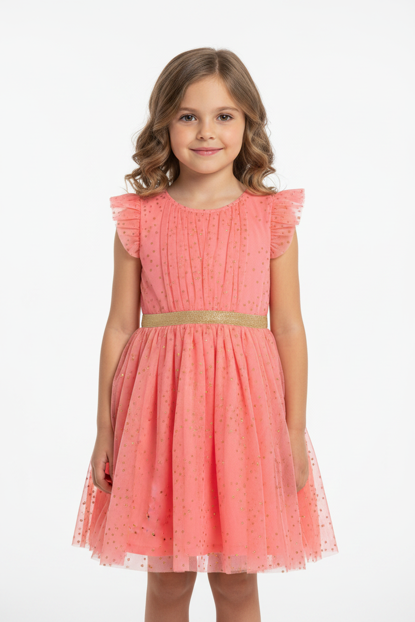 Vestido rosado salmón glitter St Jacks promo 2x1000