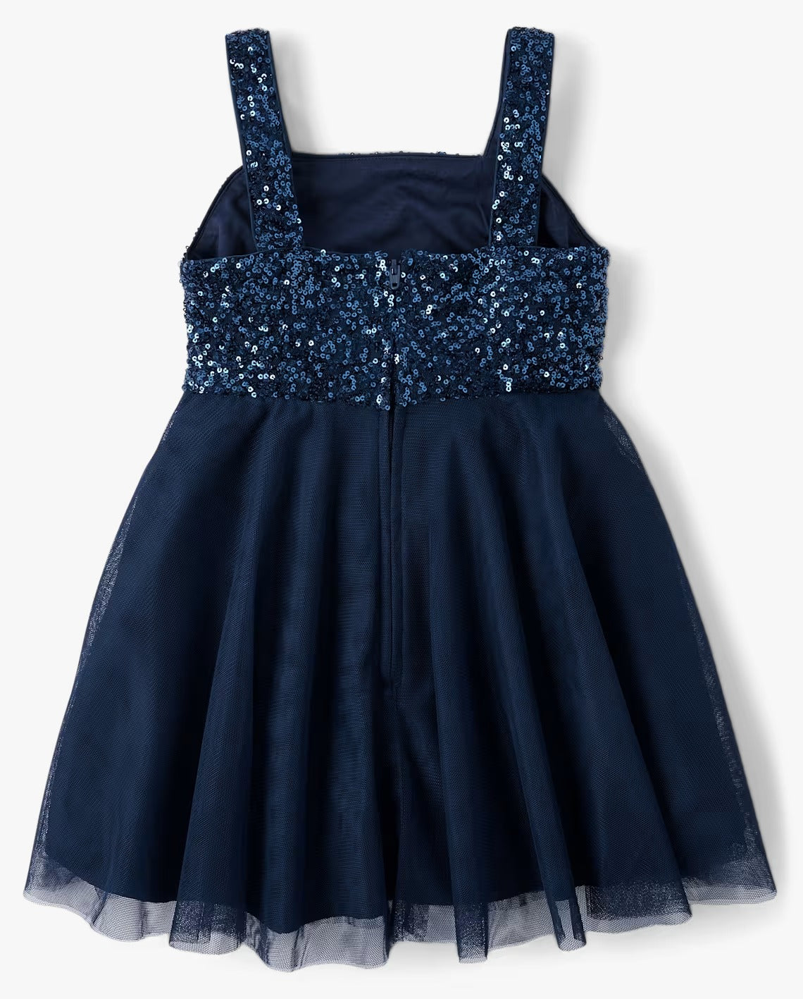 Vestido gala azul lentejuelas childrens place 49375728