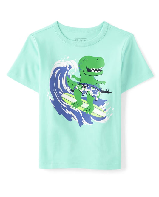 Camisa azul dinosaurios Children Place niño
