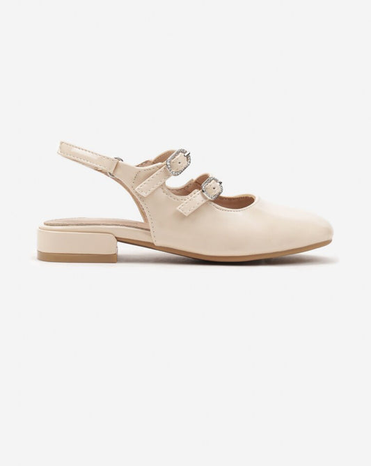 Zapatilla nude beige Gimbo niña BBT461