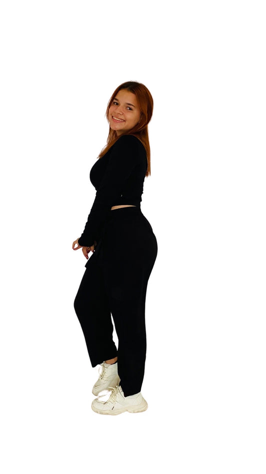 Pantalón tela cargo dama Negro PR3-965 690590490