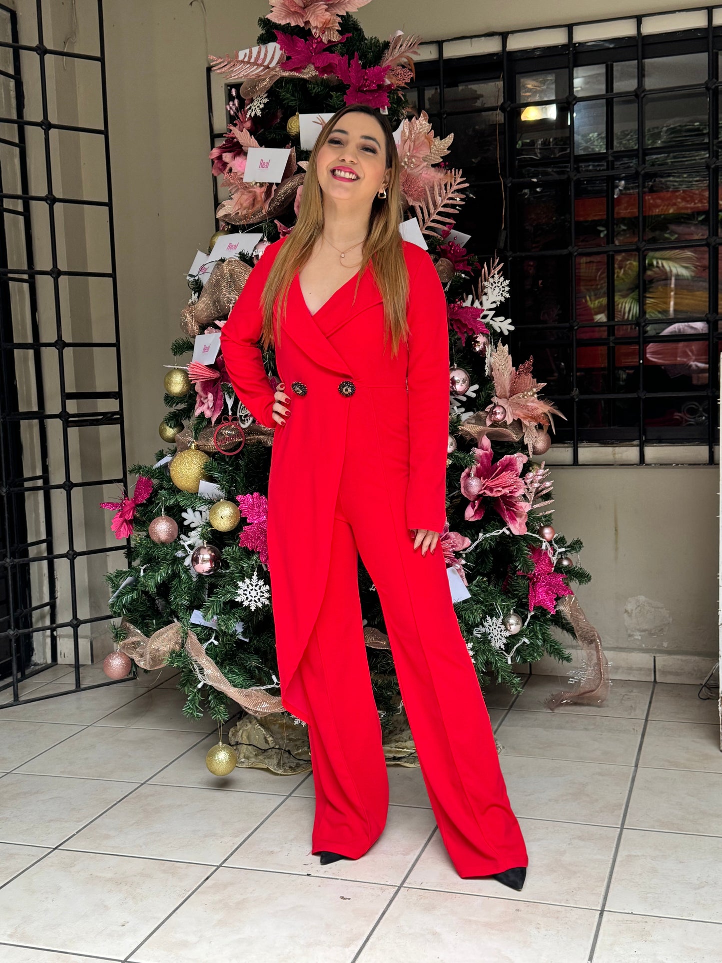 Jumpsuit rojo S-XL IN13-2601 790575