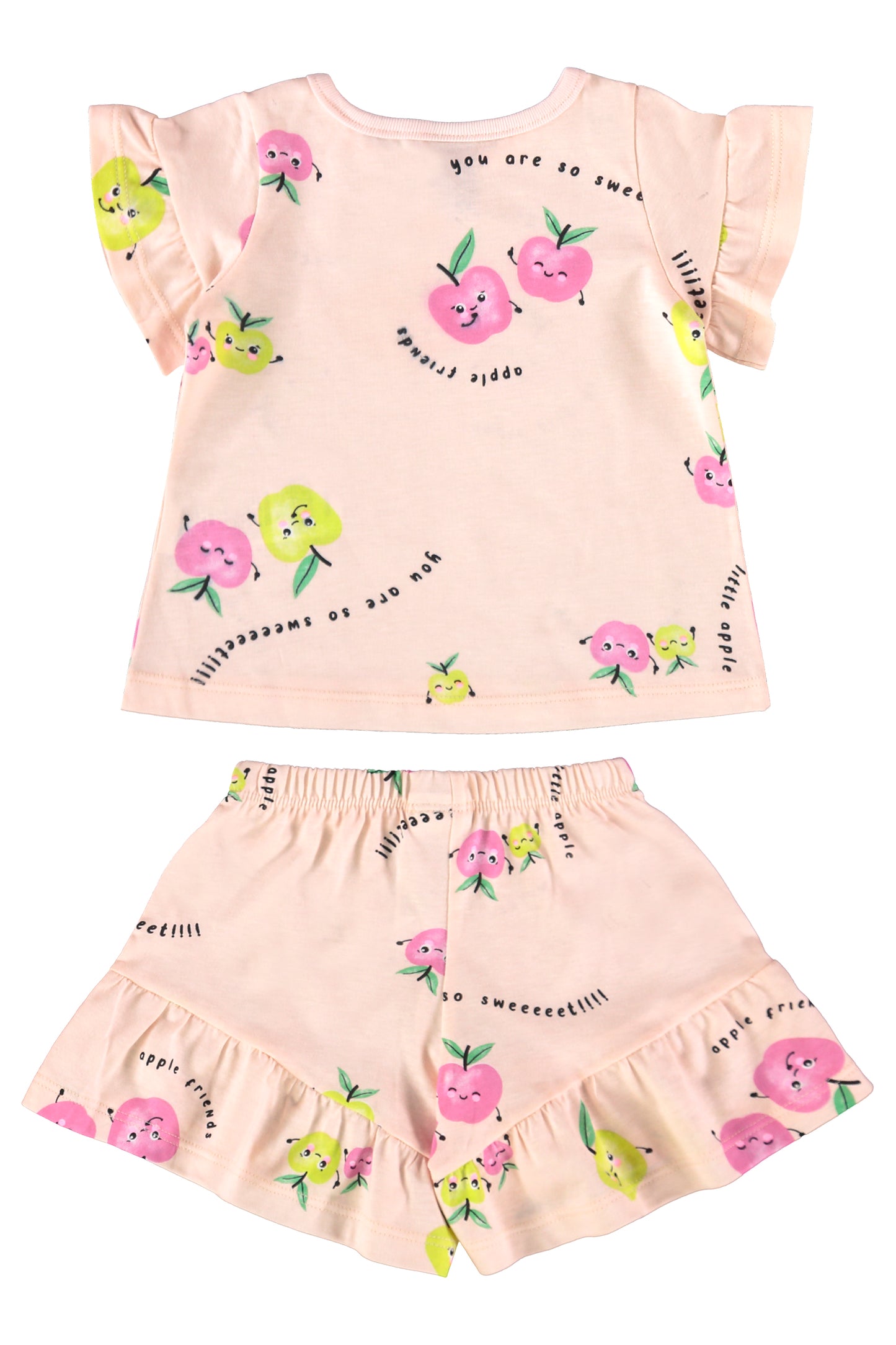 Set 2 piezas bebe niña color rosado Bee loop 17984 - AB2190