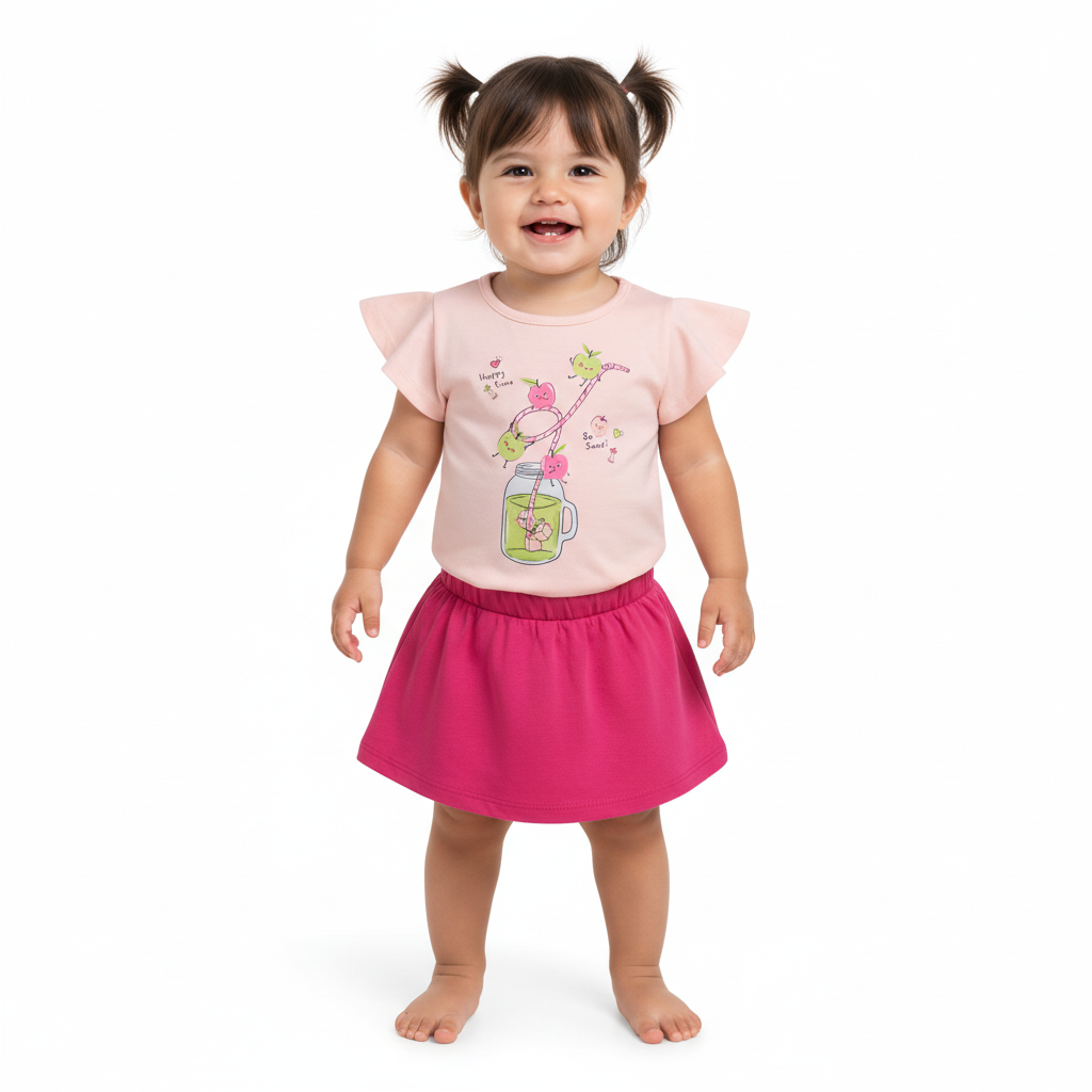 Set 2 piezas bebe niña color rosado Bee loop 17986 - 131406 promo 3x1000