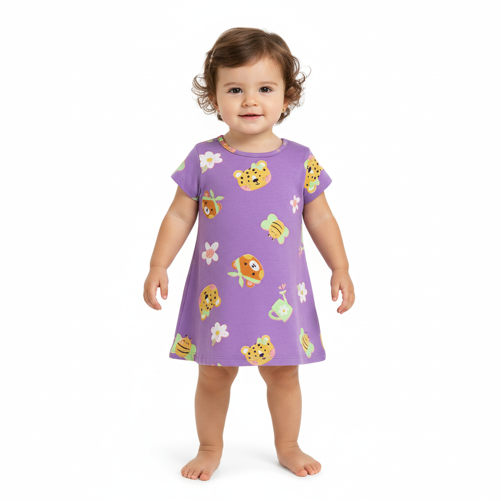 Vestido bebe niña morado lila Bee loop 17987 - FLO959 promo 3x1000