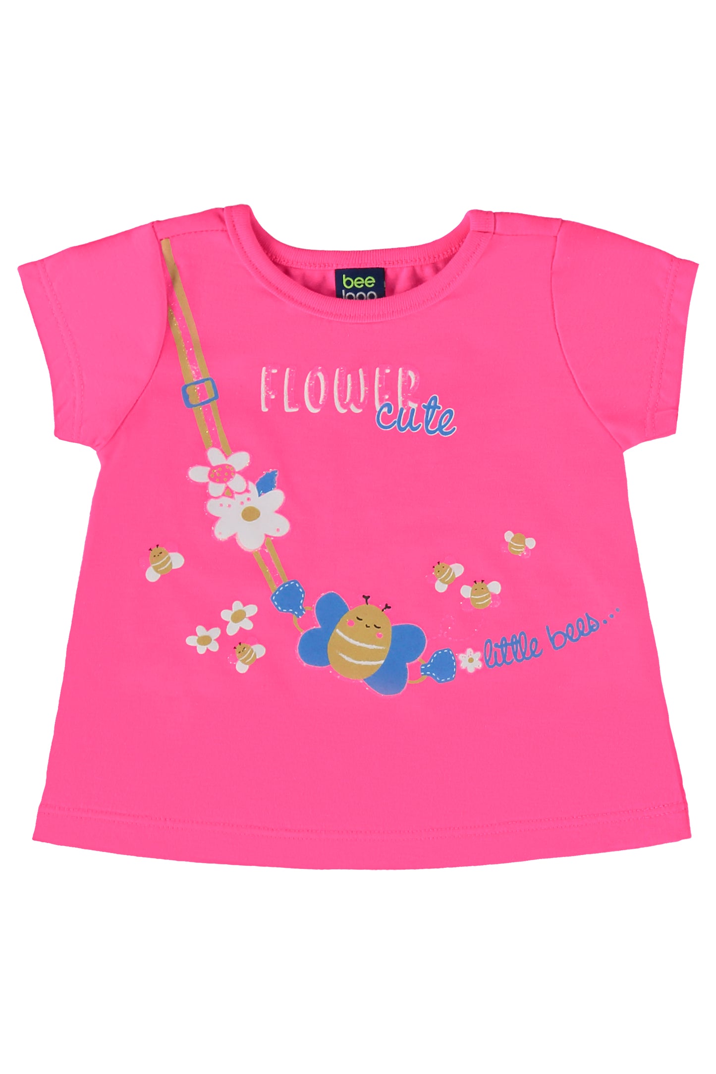 Set 2 piezas camisa rosada y falda amarilla Bee loop 17989 - 072033