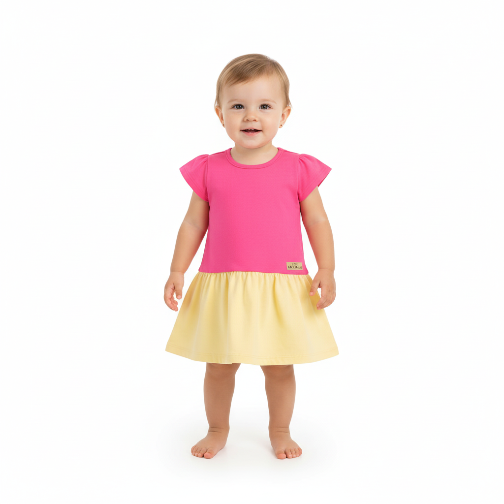 Vestido bebe niña rosado Bee loop 17990 - 072033 390290 promo 3x1000
