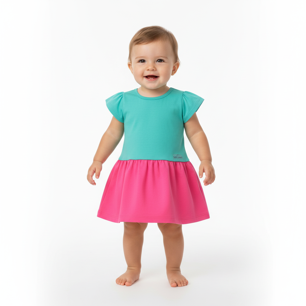 Vestido bebe niña acqua  Bee loop 17990 - 155218 390290 promo 3x1000
