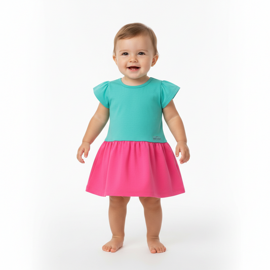 Vestido bebe niña acqua  Bee loop 17990 - 155218 390290 promo 3x1000