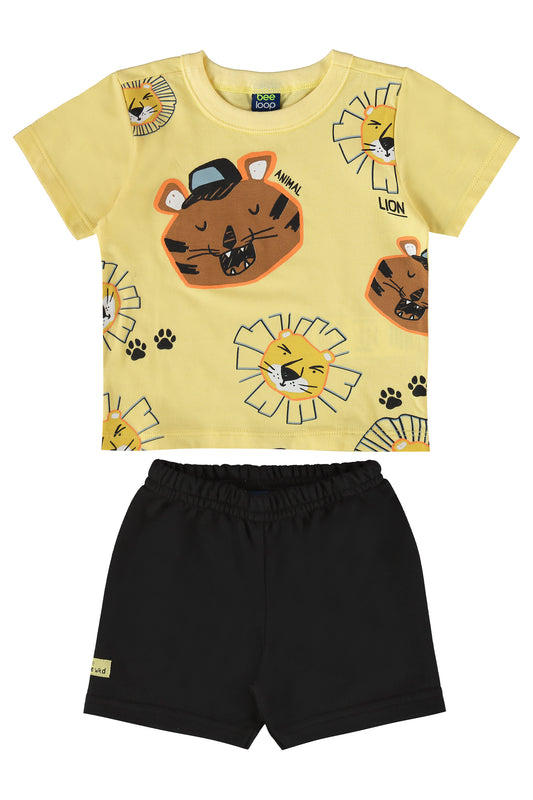 Conjunto camisa amarilla short negro niño Bee loop 18000 - 120720