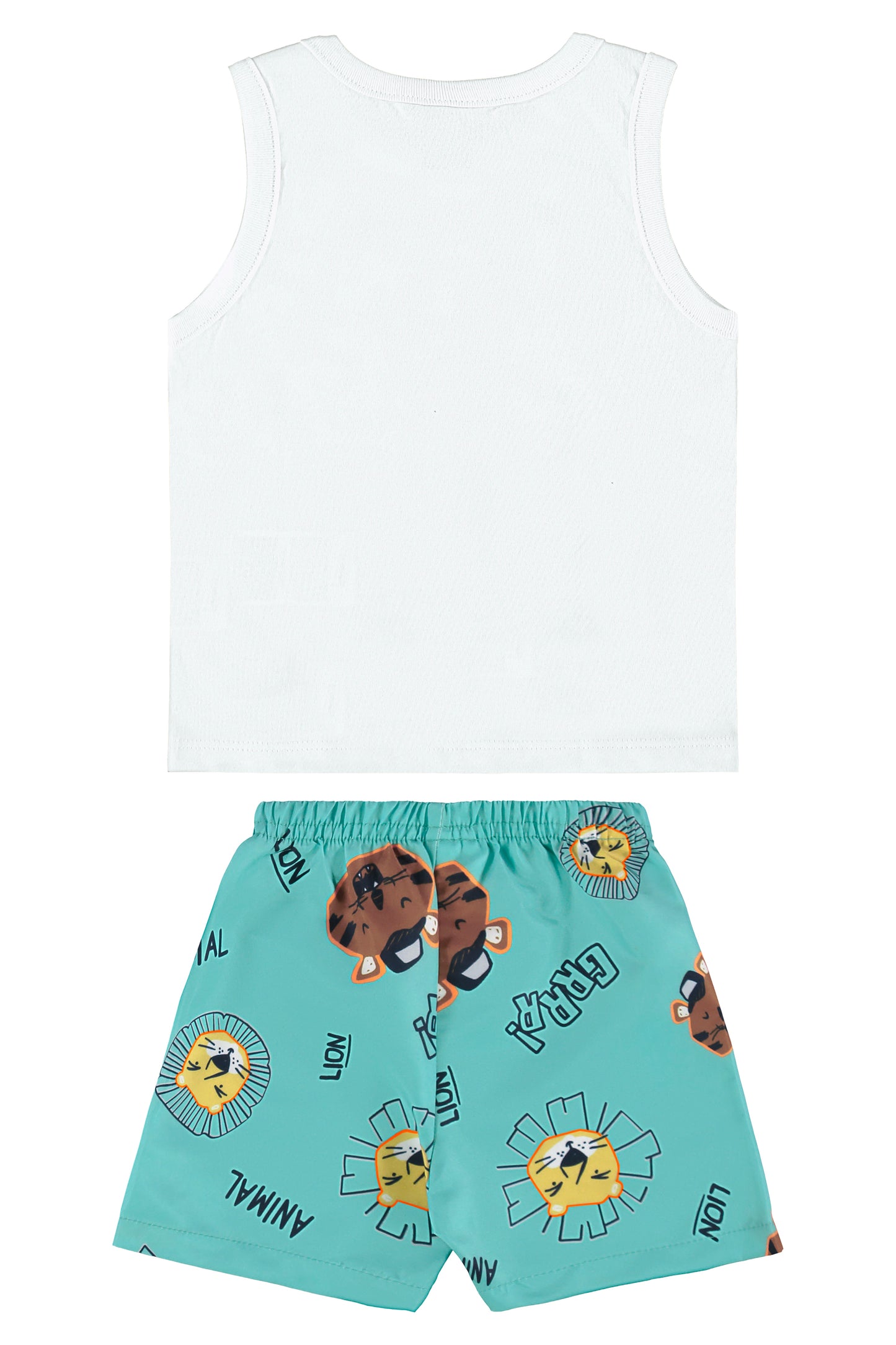Conjunto camisa blanca short azul Bee loop 18001 - 000101
