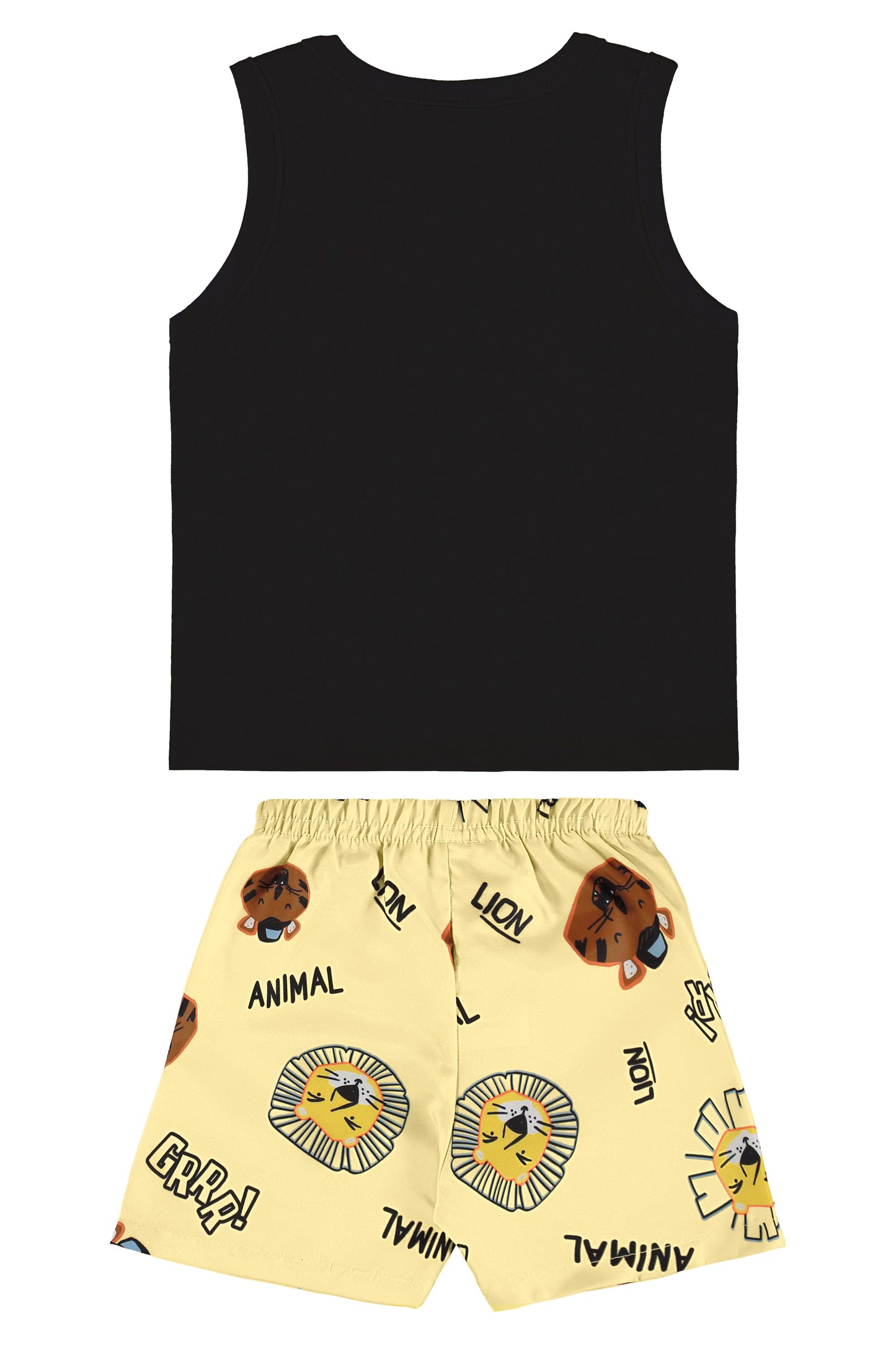 Set Conjunto camisa negra short amarillo Bee loop 18001 - 0008910
