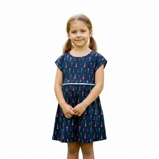 Vestido niña azul corazones Bee loop 18016 - AB2164 promo 3x1000