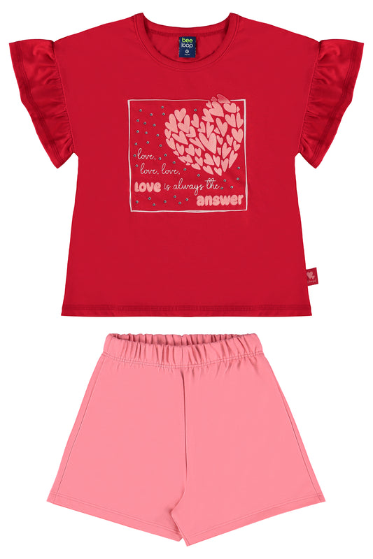 Conjunto color rojo Bee loop 18017 - 191763