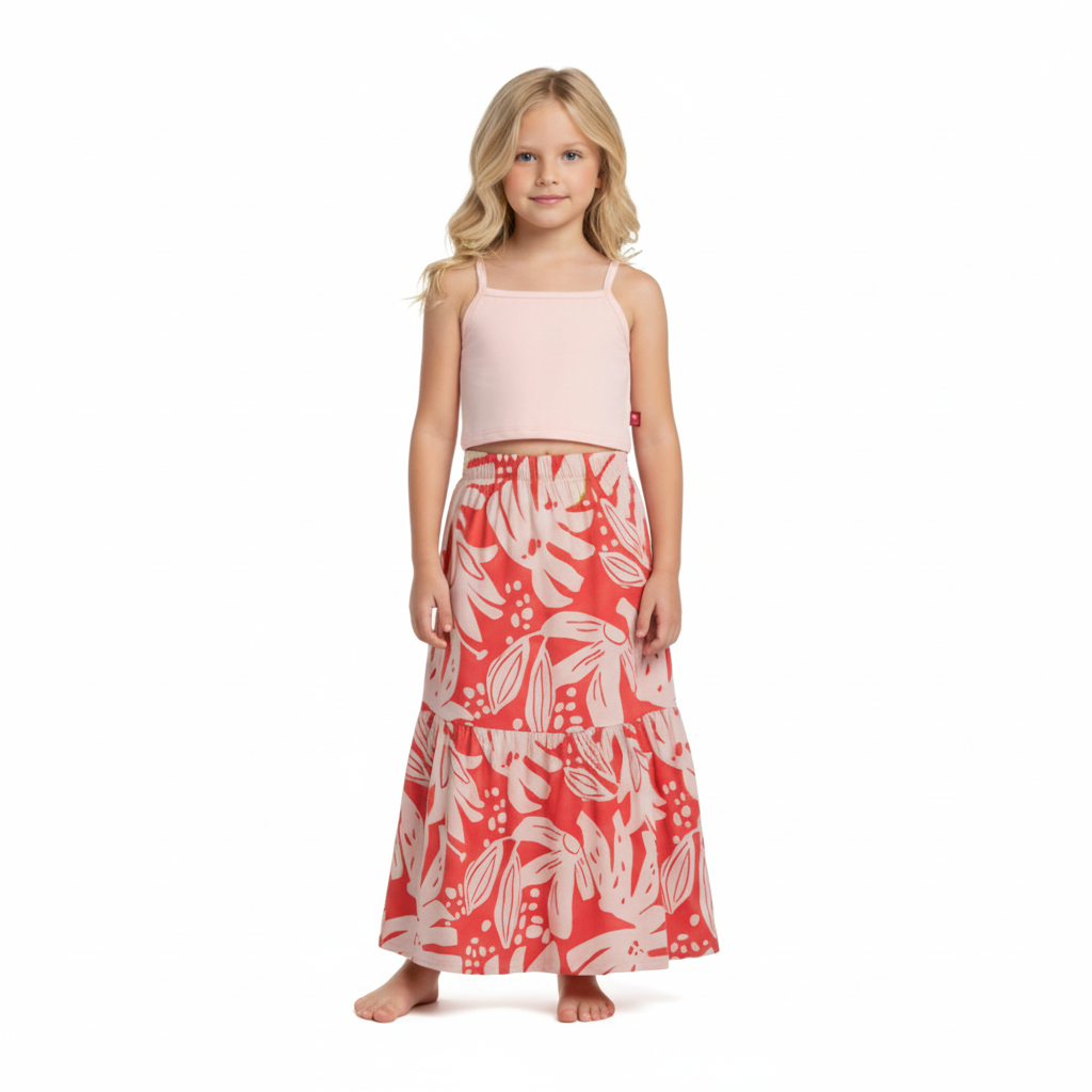 Set niña flores hawaiano rojo Bee loop 18020 - 131406 promo 2x1000