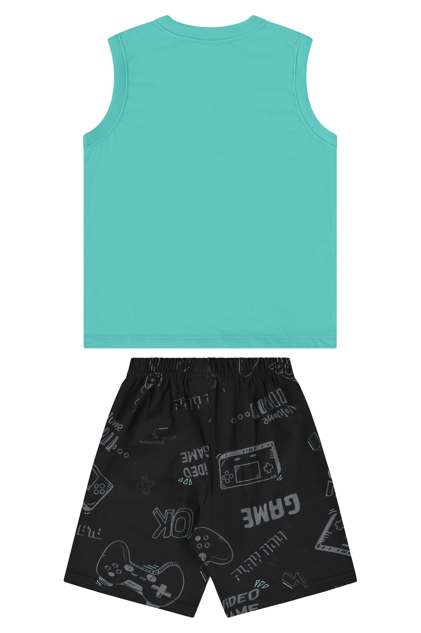 Conjunto camisa azul celeste short negro Bee loop 18042 - 155218
