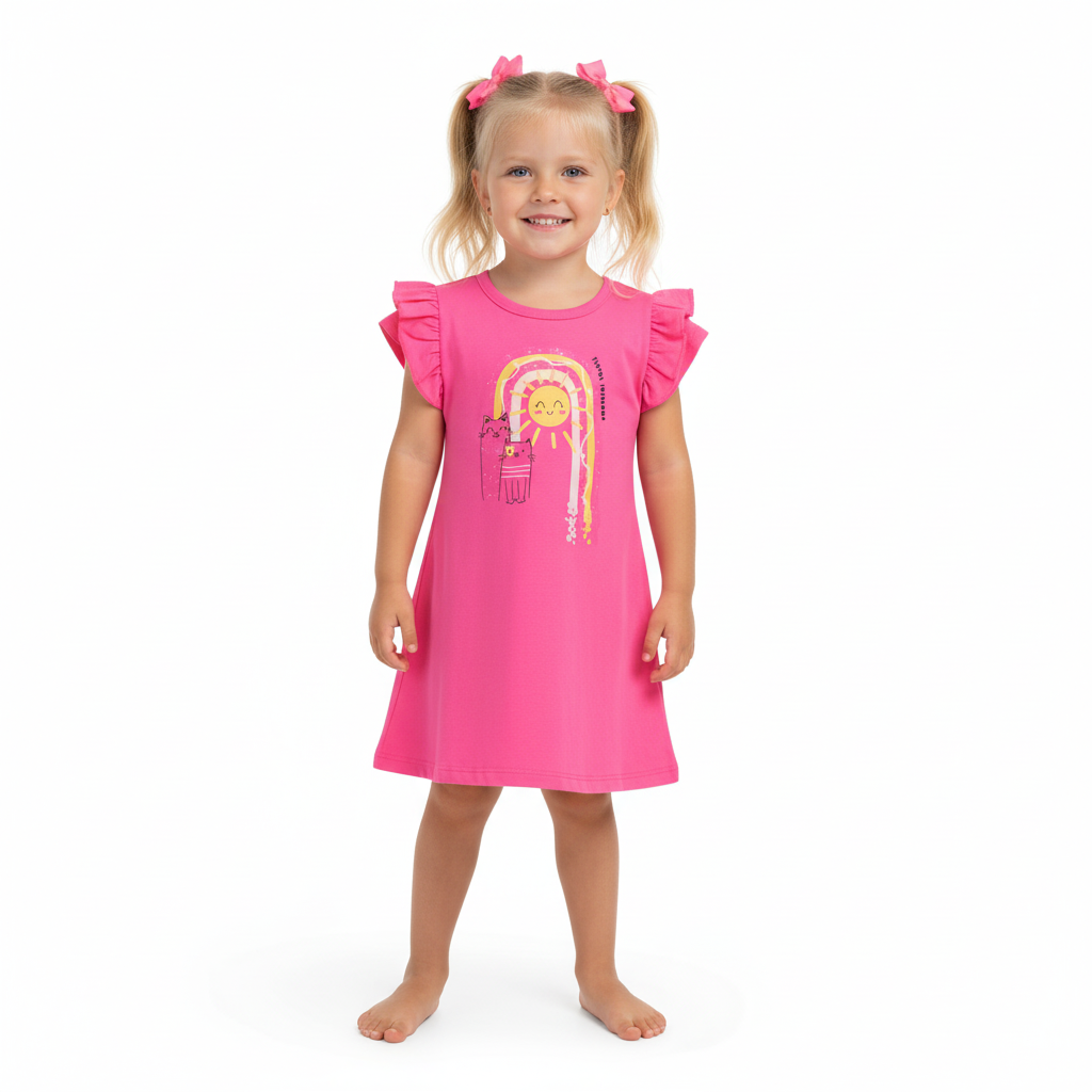 Vestido rosado bebe niña Bee loop 18055 - 072033 promo 3x1000