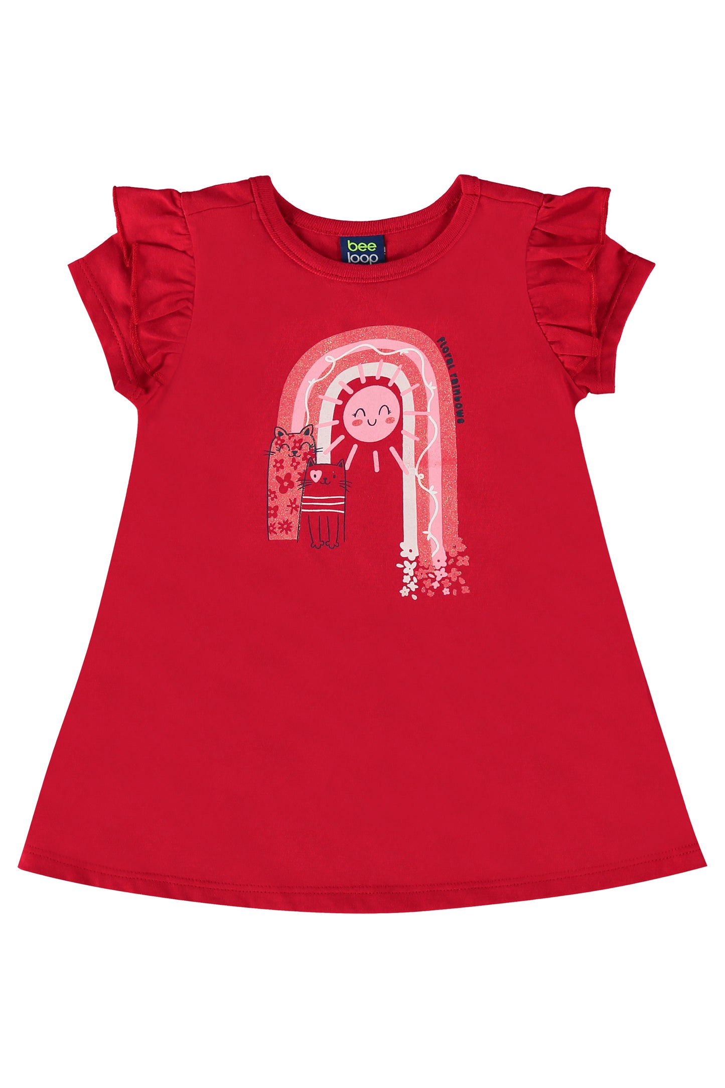 Vestido rojo bebe niña Bee loop 18055 - 191763
