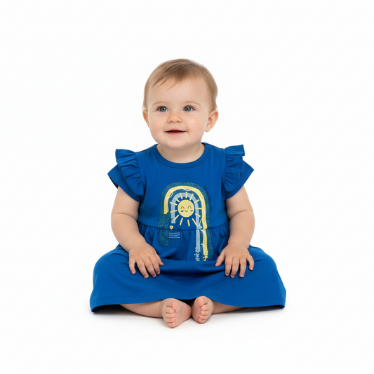 Vestido bebe niña azul Bee loop 18055 - 194056 promo 3x1000