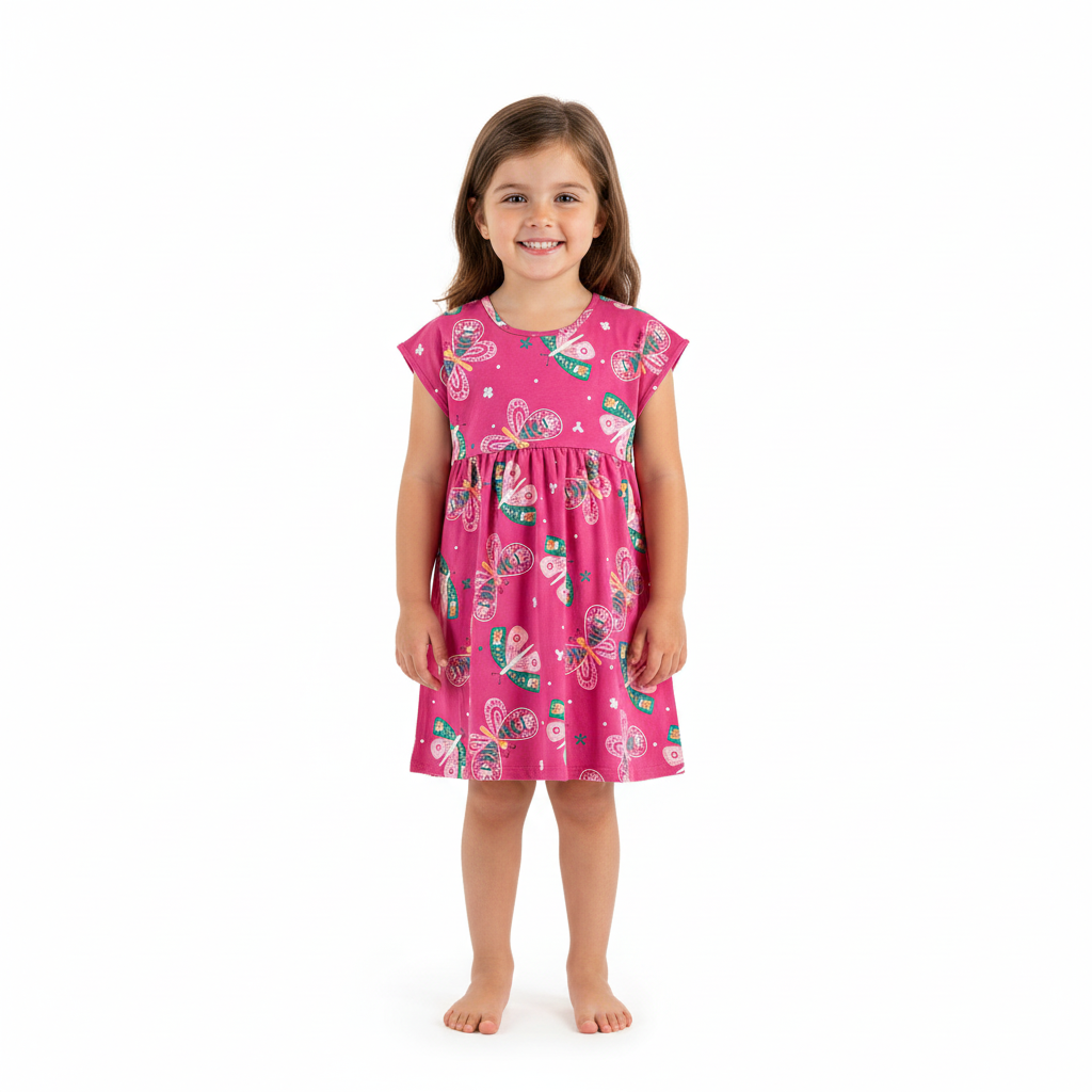 Vestido mariposas rosado niña Bee loop 18136-AB2317 promo 3x1000