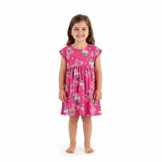 Vestido mariposas rosado niña Bee loop 18136-AB2317 promo 3x1000