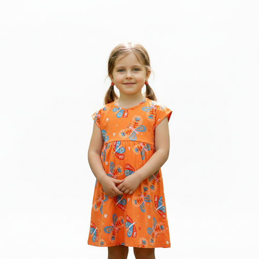 Vestido mariposas naranja niña Bee loop 18136-AB2318 promo 3x1000