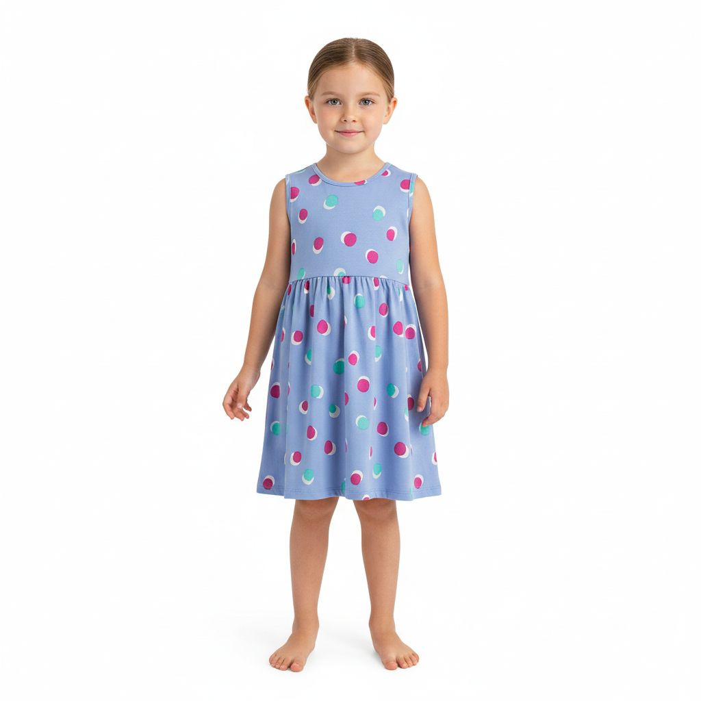 Vestido azul niña Bee loop 18141-BOL197 promo 3x1000