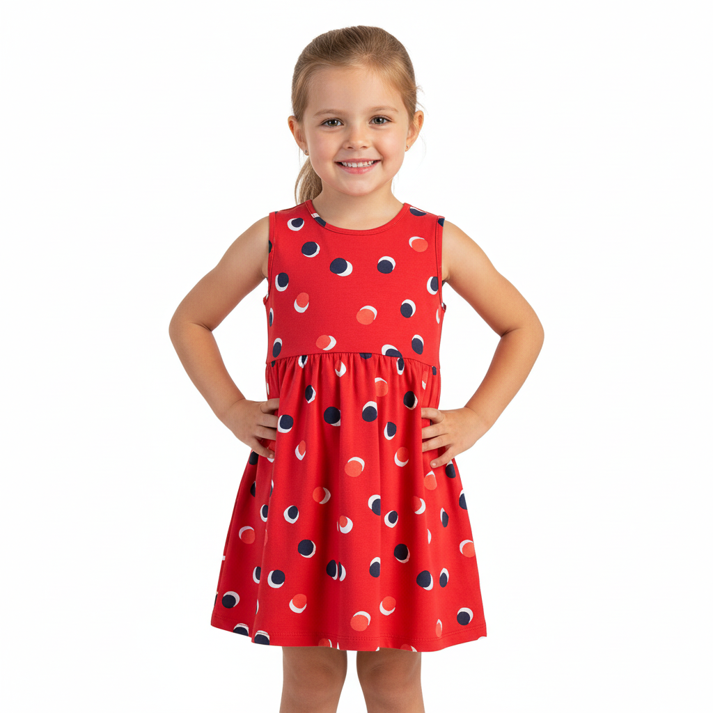 Vestido rojo niña Bee loop 18141-BOL199 promo 3x1000