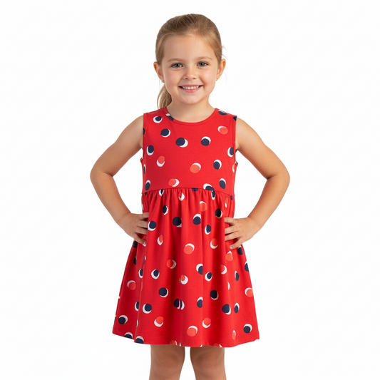 Vestido rojo niña Bee loop 18141-BOL199 promo 3x1000