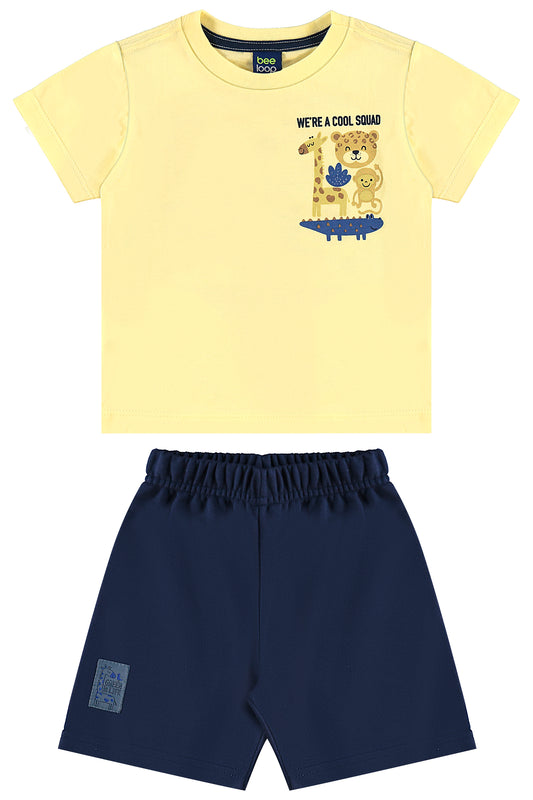 Set conjunto bebe y niño animales beige Bee loop 18151-120722