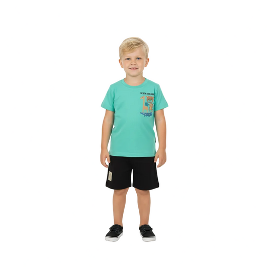Set conjunto niño animales azul Bee loop 18151-145420