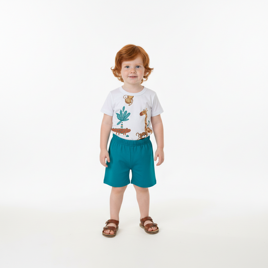 Set conjunto bebe niño animales blanco Bee loop 18153-000101