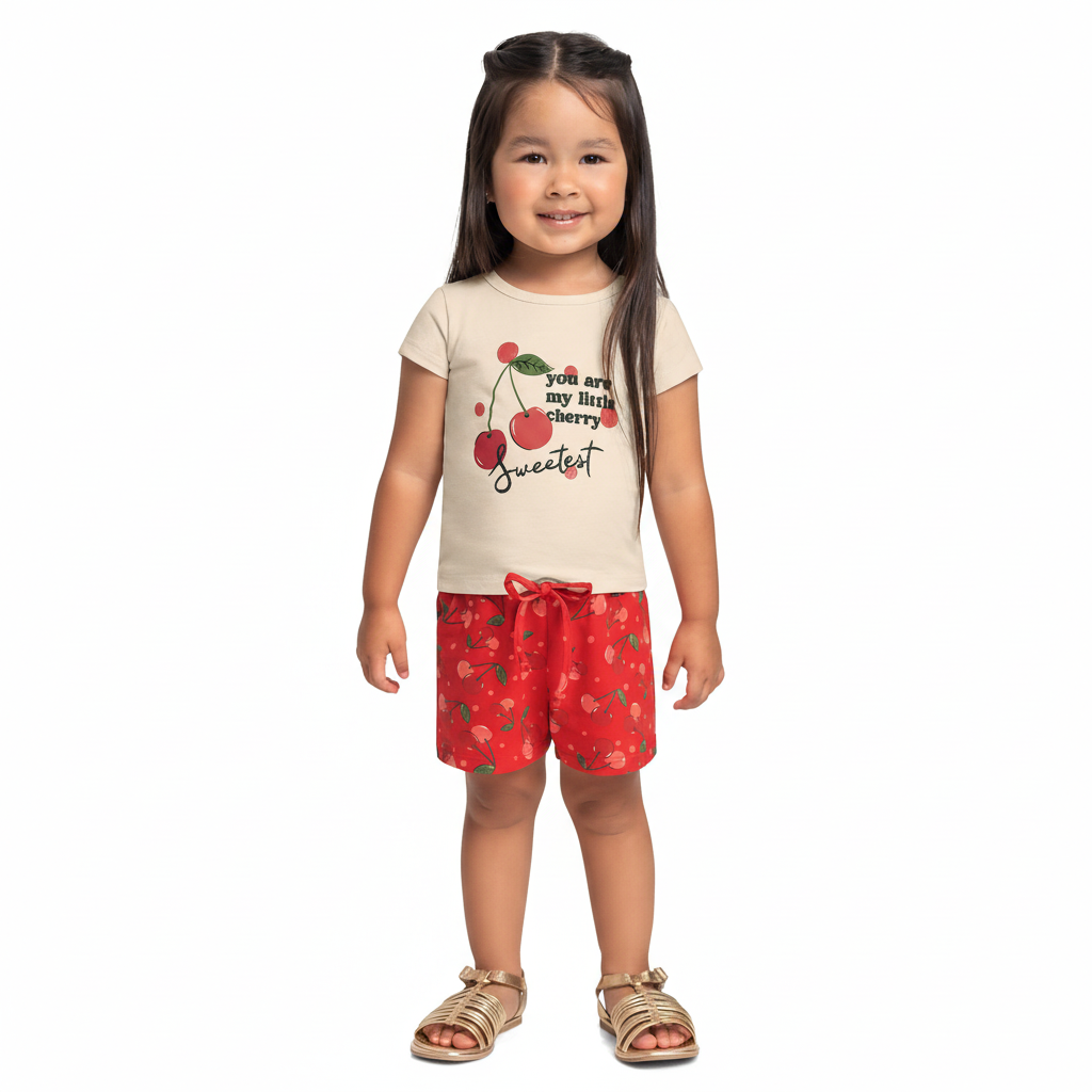Set conjunto cerezas niña Bee loop 18183-120304