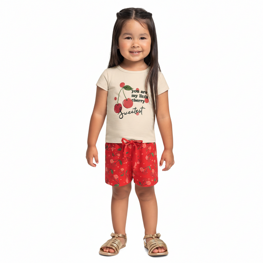 Set conjunto cerezas niña Bee loop 18183-120304