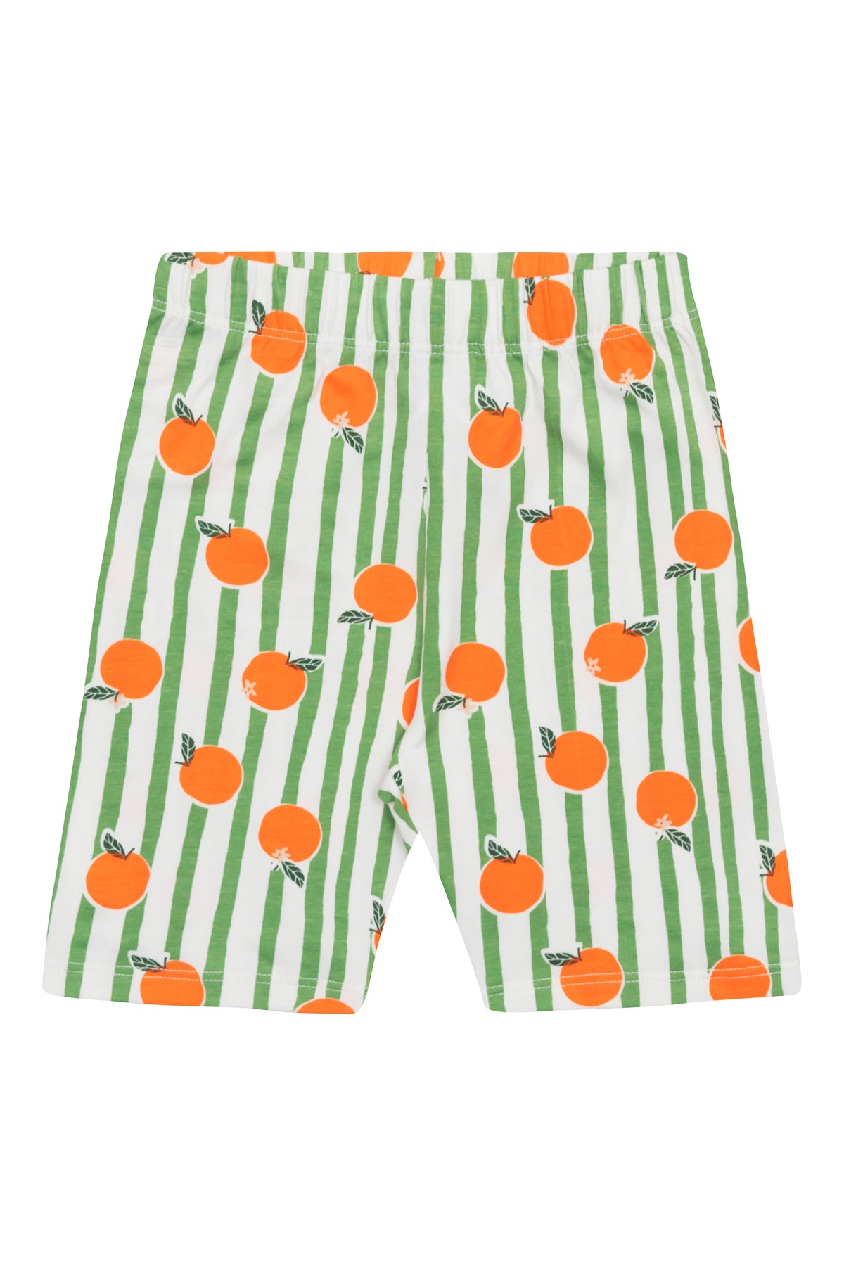 Set conjunto 2 piezas camisa blanca short verde frutas naranjas niña Bee Loop 18367-000106a
