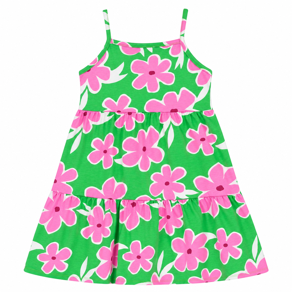 Vestido verde floreado niña Bee loop 18368-FL0158
