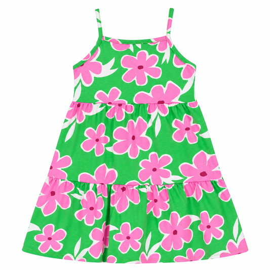 Vestido verde floreado niña Bee loop 18368-FL0158