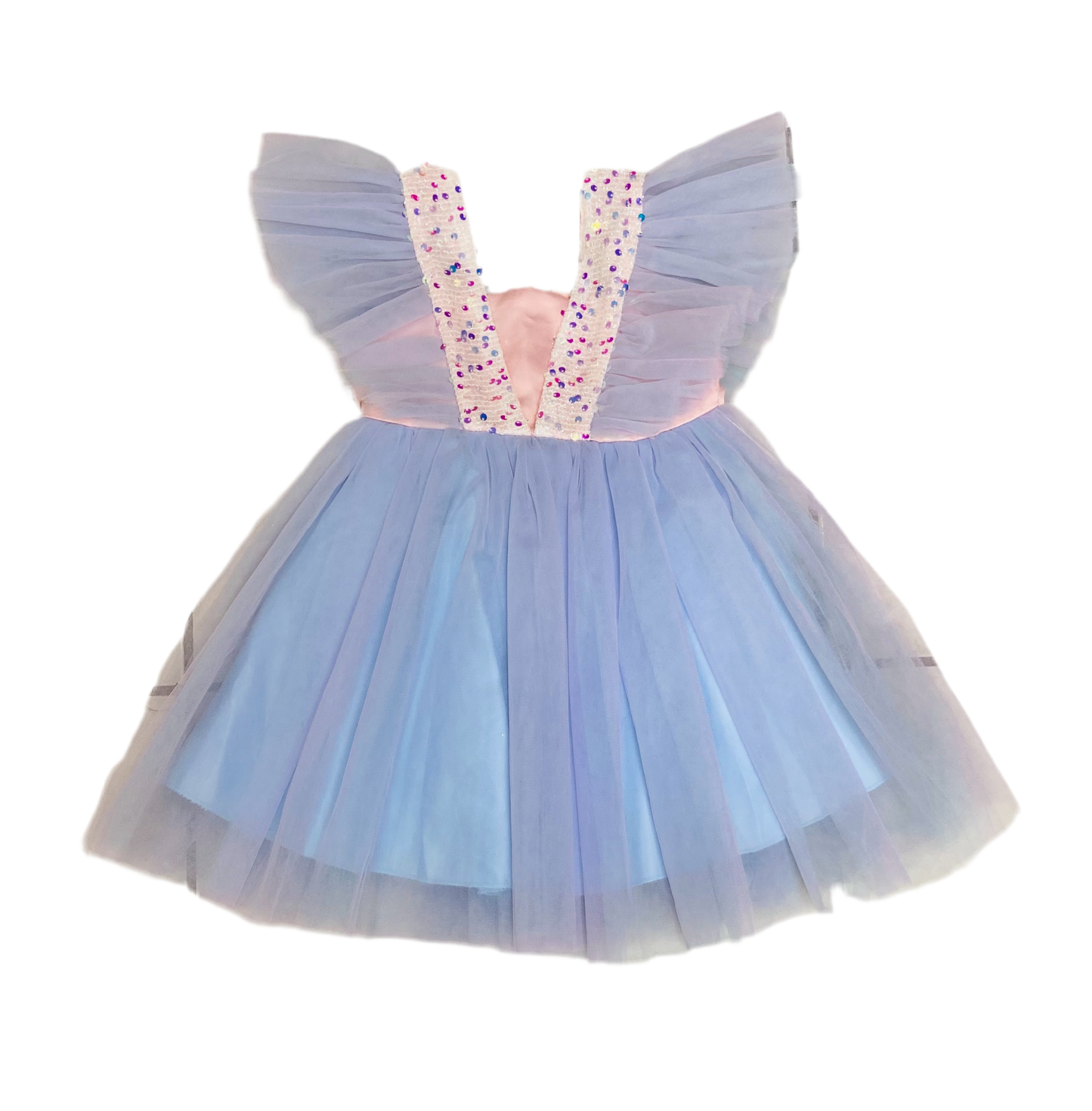 Vestido azul celeste niña