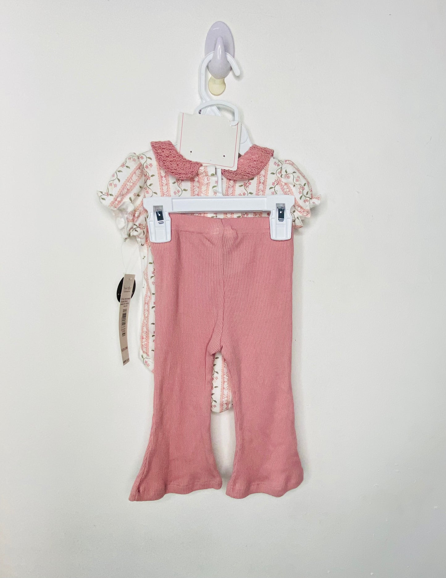 Set 3 piezas mameluco pantalon lentes bebe niña nicole miler