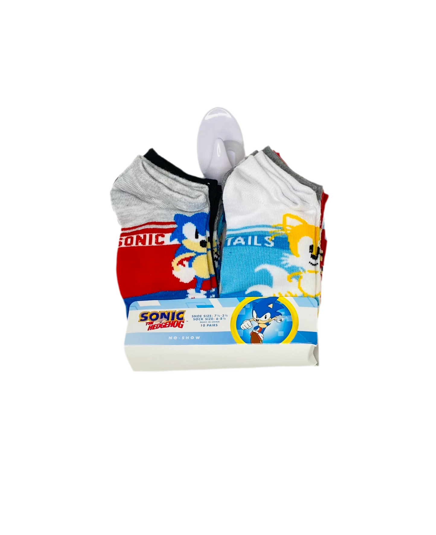 Set 10 pares calcetines bebe niño sonic