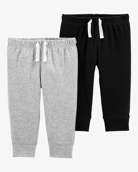 Set conjunto 2 buzo pantalon negro gris bebe niño Carters 1L931410