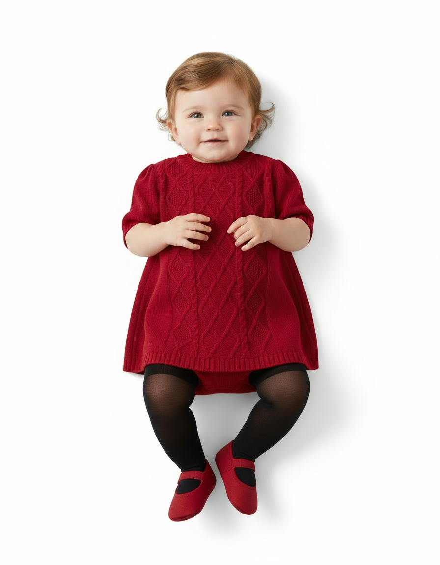 Vestido rojo sueter Carters bebe niña 3 meses 84771824