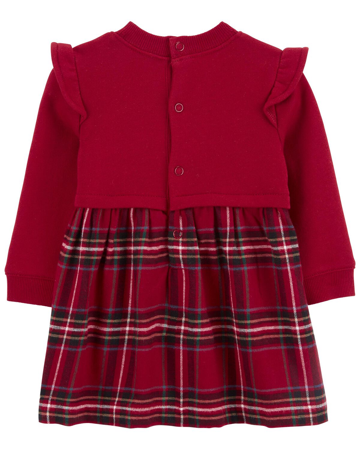 Vestido rojo cuadros Carters 86986224