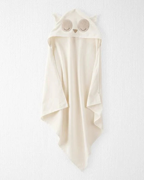 Toalla bata blanca bebe niño Carters 1S870110