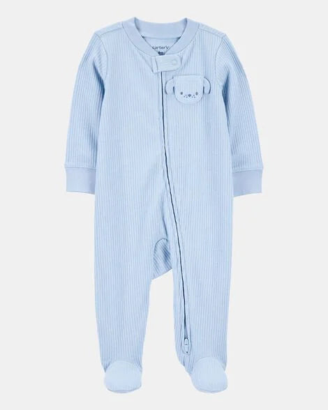 Pijama azul celeste bebe niño Carters 1S949410