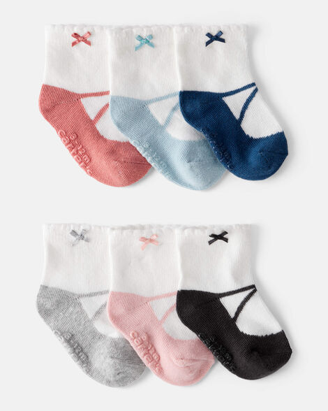 Set 6 calcetines bebe niña Carters 1T579110